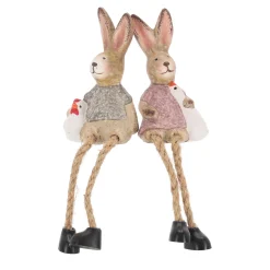 Van Cranenbroek Pasen<Konijn zittend 11cm 2 assorti