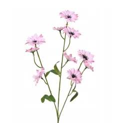 Everlands Kunstplanten En Kunstbloemen<Korenbloem roze 55 cm