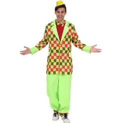 Van Cranenbroek Herenkostuums<Kostuum clown neon groen S