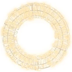 O'malley Kerstdecoratie|Kerstverlichting<Krans draad plat 38cm 480LED-ww