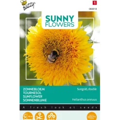 Buzzy Moestuin<Lage Zonnebloem Sungold dubbelbloemig