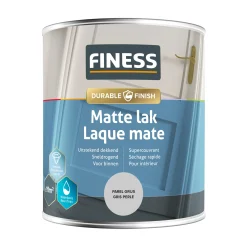 Finess Lakken<Lak waterb mat p.grijs 1487 750ml