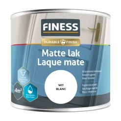 Finess Lakken<Lak waterb mat wit 1410 250ml