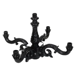 Diamant Buitenverlichting|Buitenverlichting<Lamp kroon Katwijk 5 lamps Zwart