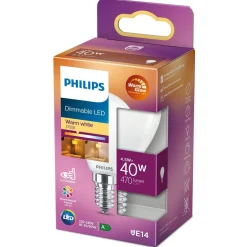 Philips Binnenverlichting<Lamp LED bol mat dimbaar 40W E14