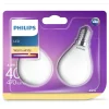 Philips Binnenverlichting<Lamp LED bol mat 40W E14 2st.