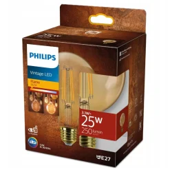 Philips Binnenverlichting<Lamp LED Globe Gold Vintage 25W E27
