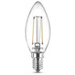 Philips Binnenverlichting<Lamp LED kaars deco 25W E14 2st.