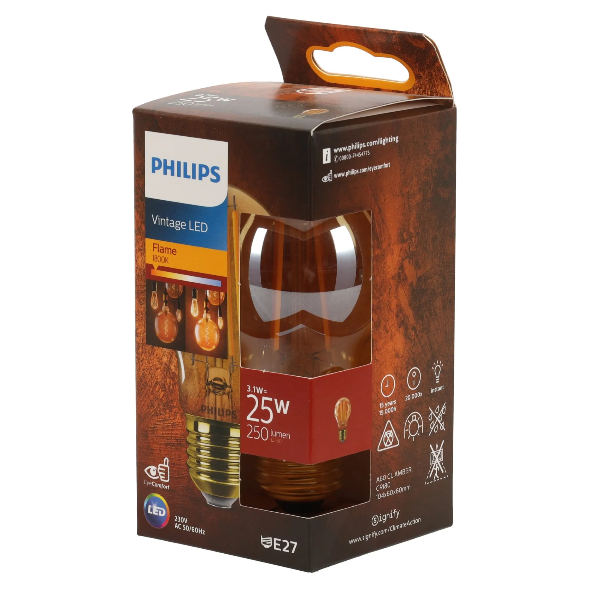 Philips Bouwlampen<Lamp LED peer gold 25W E27