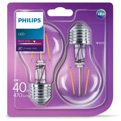 Philips Binnenverlichting<Lamp LED peer helder 40W E27 2st.