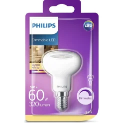 Philips Binnenverlichting<Lamp LED spot dimbaar 60W E14