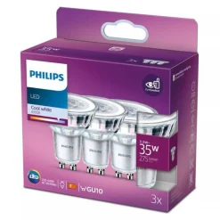 Philips Binnenverlichting<Lamp LED spot 35w GU10 3st.