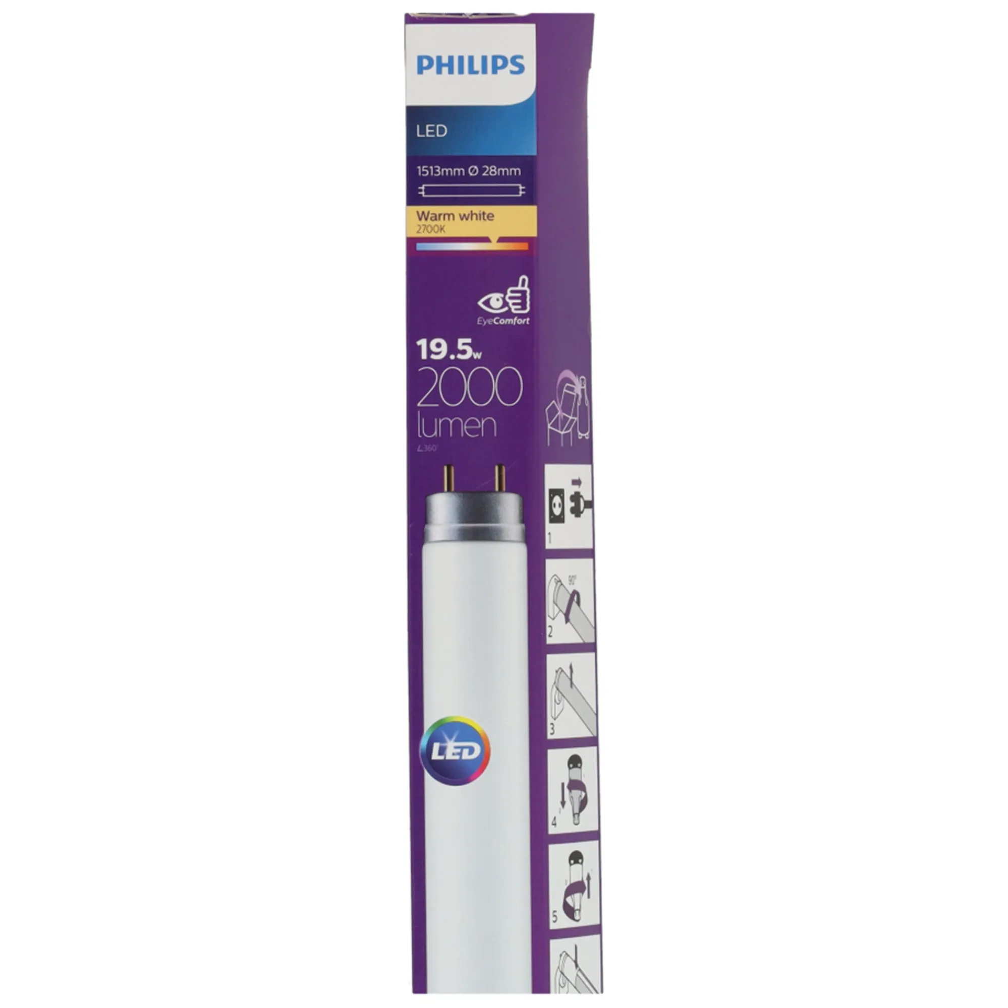 Philips Bouwlampen<Lamp LED T8 1513 mm 19.5W