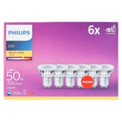 Philips Bouwlampen<Lamp LED 50W GU10 6 stuks
