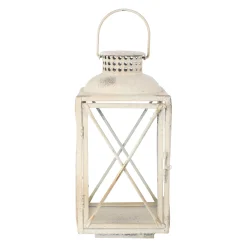 O'malley Woondecoratie<Lantaarn antiek wit 50 cm