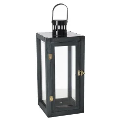 Mega Collections Woondecoratie<Lantaarn Lorenzo black 44 cm