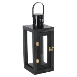 Mega Collections Woondecoratie<Lantaarn Lorenzo black 34 cm