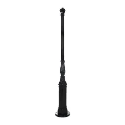 Diamant Buitenverlichting|Buitenverlichting<Lantaarnpaal Almere 214 cm Zwart