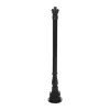 Diamant Buitenverlichting|Buitenverlichting<Lantaarnpaal Almere 141 cm Zwart