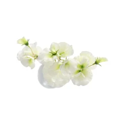 Decoris Kunstplanten En Kunstbloemen<Lathyrus op steel wit 60 cm