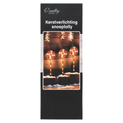O'malley Kerstverlichting<Licht Snoeplolly 3St 60 Cm 60 LED-ww