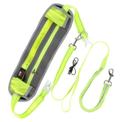Friendly Pet Hondenriem<Looplijn + heupriem LED geel 80-140cm FP