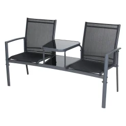 Bois le Duc Tuinbanken<Loveseat Carasco Charcoal/Zwart