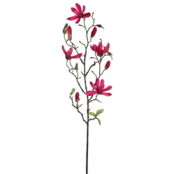 Mica Decorations Kunstplanten En Kunstbloemen<Magnolia donkerroze 75 cm