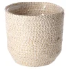 Woondecoratie<Mand wit 14 x 14 cm