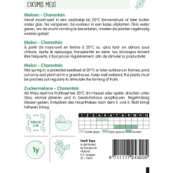 Horti Tops Moestuin<Meloenen Charentais zaad