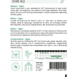 Horti Tops Moestuin<Meloenen Ogen zaad