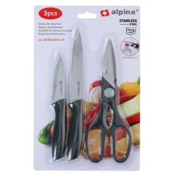 Alpina Koken & Tafelen<Messenset en schaar 3-delig