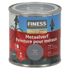 Finess Lakken<Metaalverf hoogglans grijs 7001 250