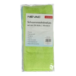 Nevac Schoonmaken<Microfiber doek 24st 30x40cm