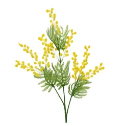 Everlands Kunstplanten En Kunstbloemen<Mimosa geel 67 cm