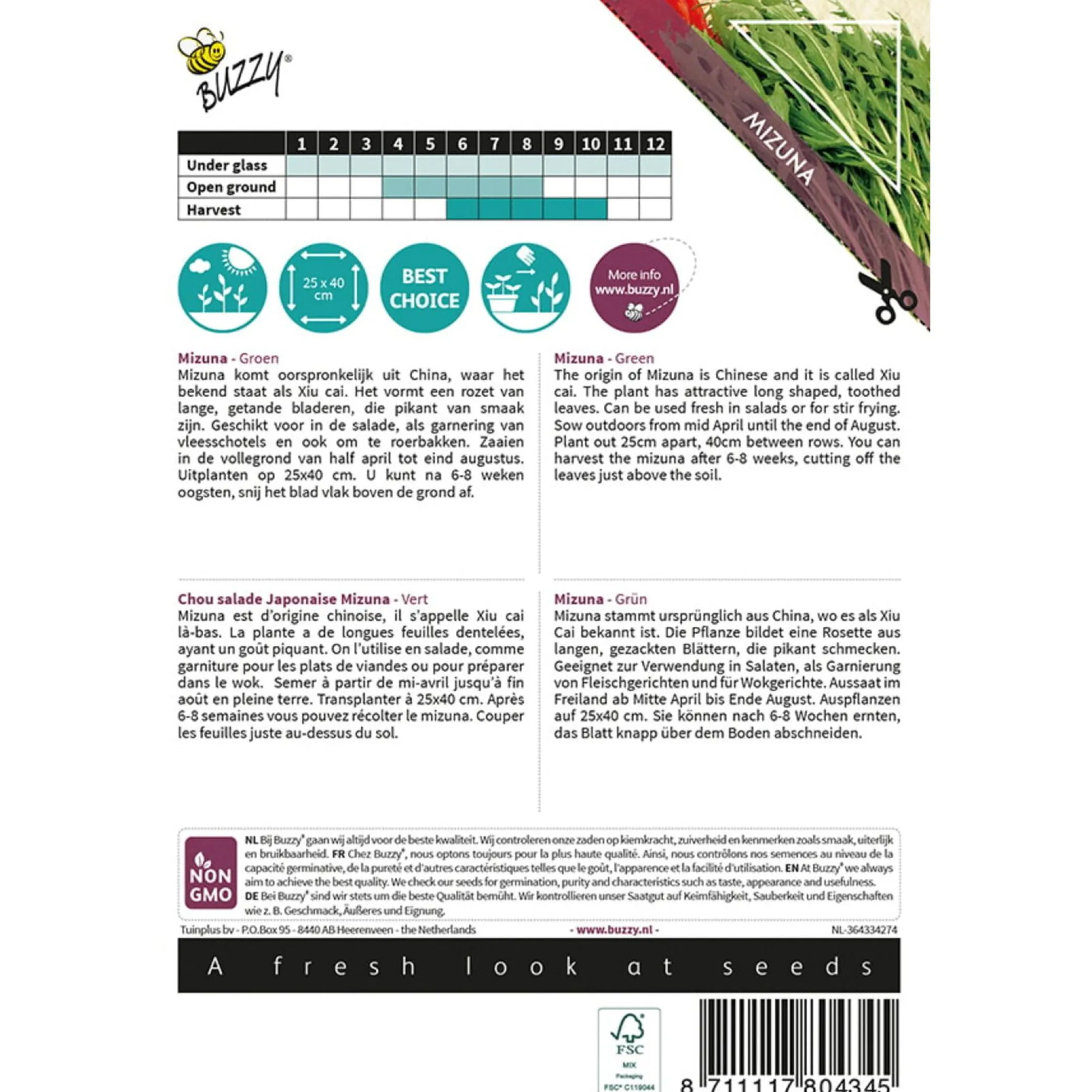 Buzzy Moestuin<Mizuna