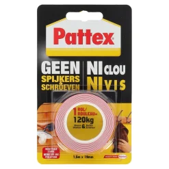 Pattex Handgereedschap<Montagestrip geen spijkers buiten 1.5M