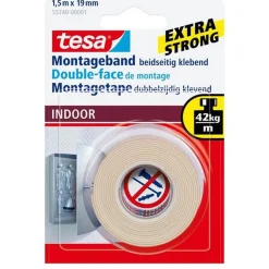 Tesa Bouw<Montagetape indoor 19mmx1.5M