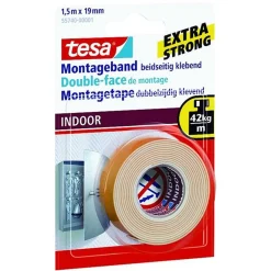 Tesa Bouw<Montagetape indoor 19mmx1.5M