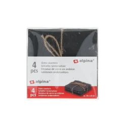 Alpina Koken & Tafelen<Onderzetter leisteen 10x10cm