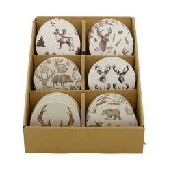 Natural Collections Kerstdecoratie<Onderzetter rendier rond 10cm