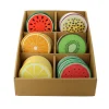 Natural Collections Koken & Tafelen<Onderzetter rond 10 cm fruit, 6 assorti