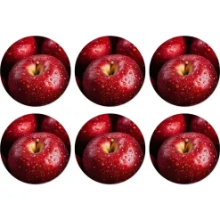 Natural Collections Koken & Tafelen<Onderzetter rond fruit 10 cm 6 assorti