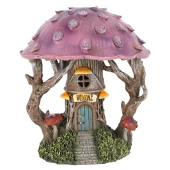 Van Cranenbroek Woondecoratie|Tuindecoratie<Paddenstoel huis LED 25 cm