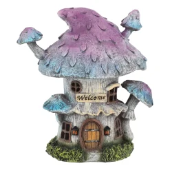 Van Cranenbroek Woondecoratie|Tuindecoratie<Paddenstoel huis LED 21 cm