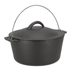 Barbecueaccessoires<Pan+deksel gietijzer D27cm