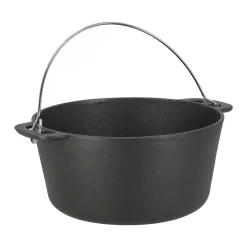 Barbecueaccessoires<Pan+deksel gietijzer D27cm