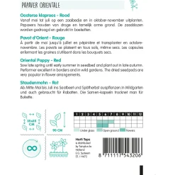 Horti Tops Moestuin<Papaver Orientale Oosterse klaproos rood