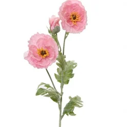 Everlands Kunstplanten En Kunstbloemen<Papaver roze 106 cm