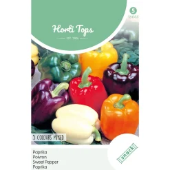 Horti Tops Moestuin<Paprika 5 kleuren zaad
